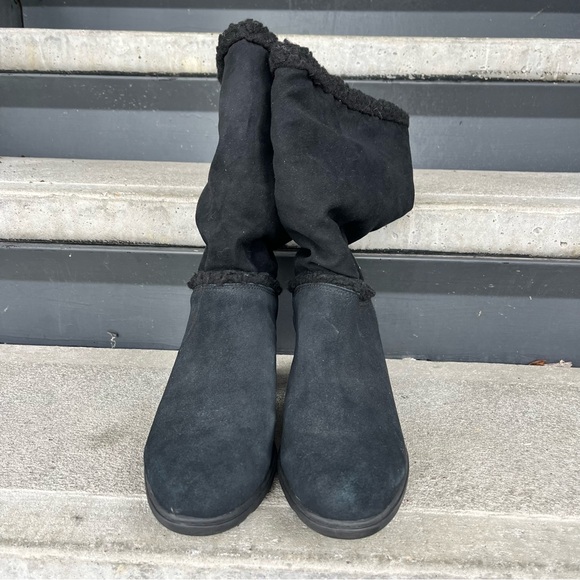 Anne Klein Sport Harvest black Faux suede and Fur Cold Weather Booties - Picture 10 of 16